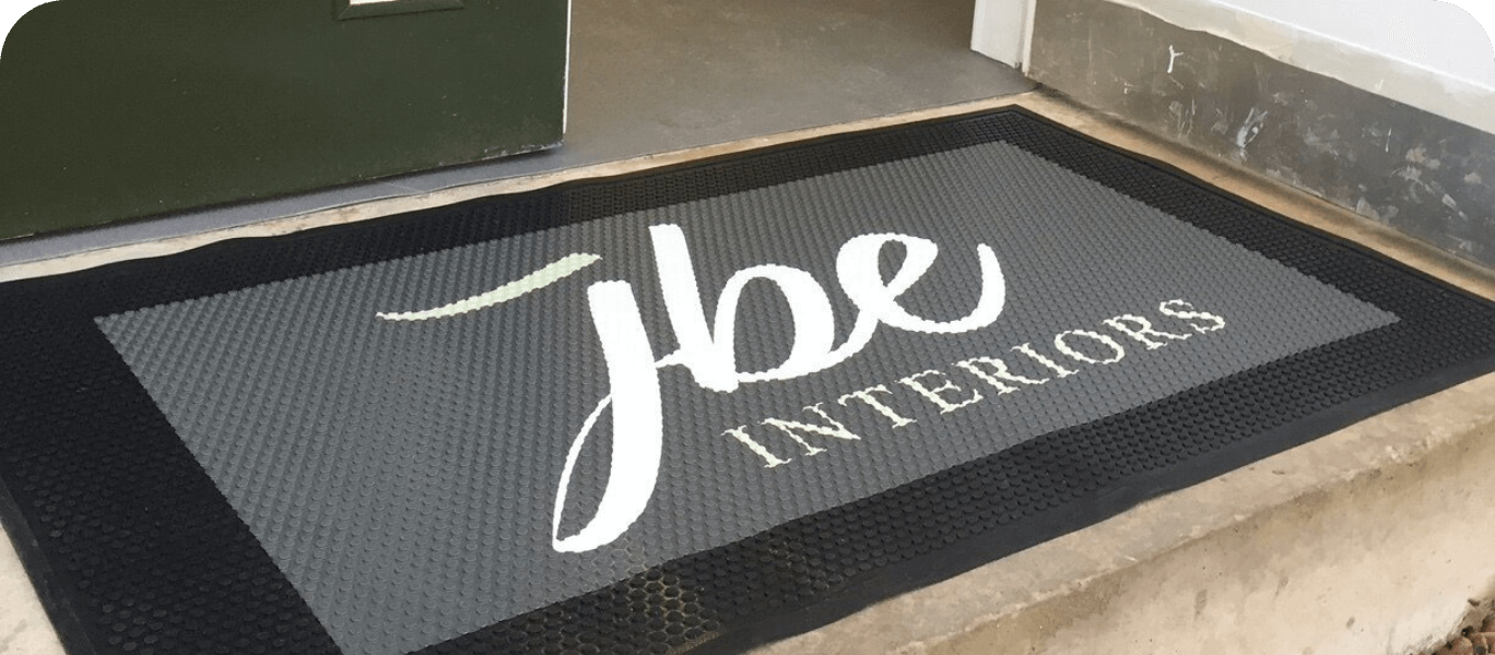 Outdoor logo mats